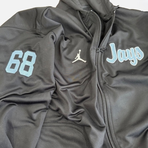 Vtg Toronto Blue Jays Hoodie Jordan Air Jumpman Full Zip Jacket LG World Series - Picture 6 of 12